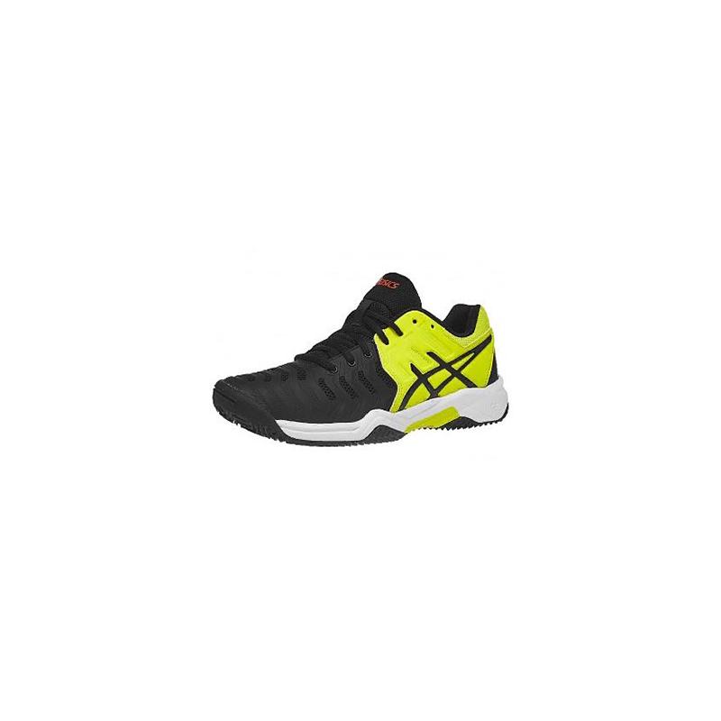 Детские теннисные кроссовки Asics Gel Resolution 7 Clay Black/Yellow