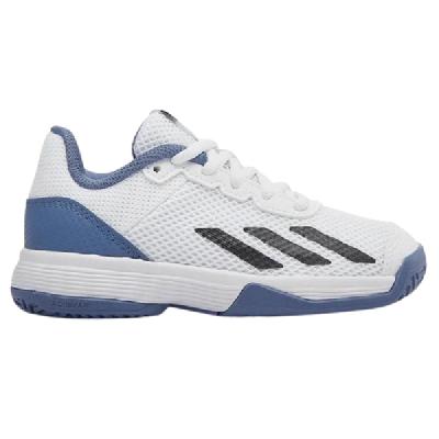 Детские теннисные кроссовки Adidas Courtflash White/Black/Blue