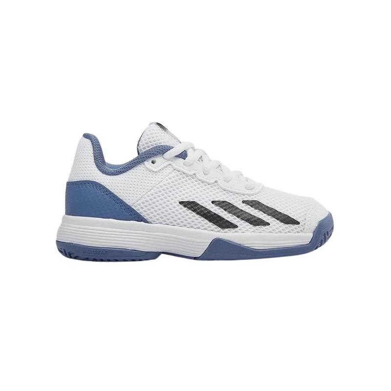 Детские теннисные кроссовки Adidas Courtflash White/Black/Blue