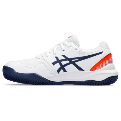 Детские теннисные кроссовки Asics Gel-Resolution 9 Clay White/Blue Expanse