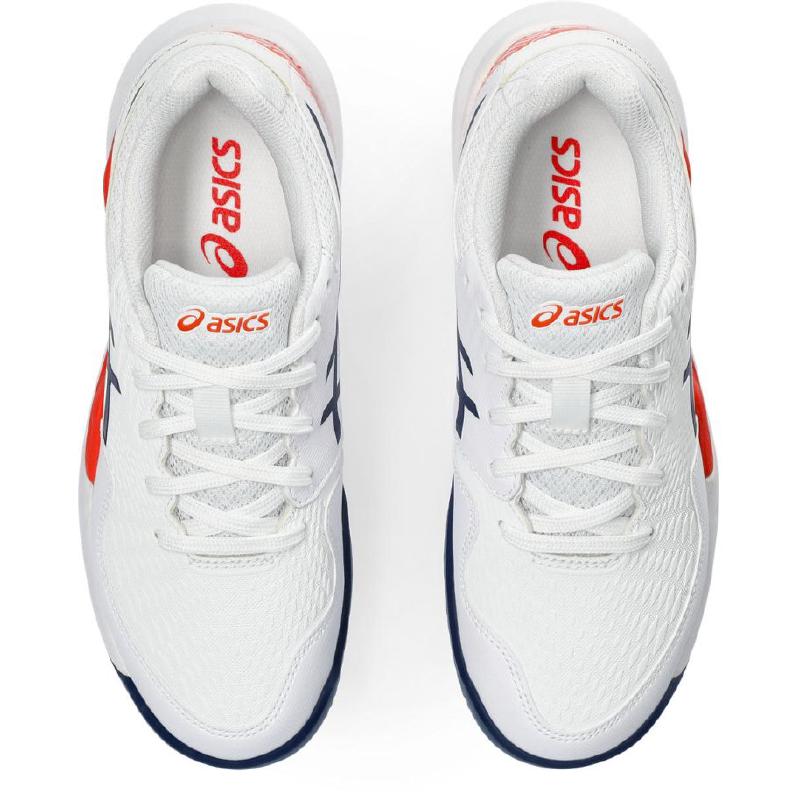 Детские теннисные кроссовки Asics Gel-Resolution 9 Clay White/Blue Expanse