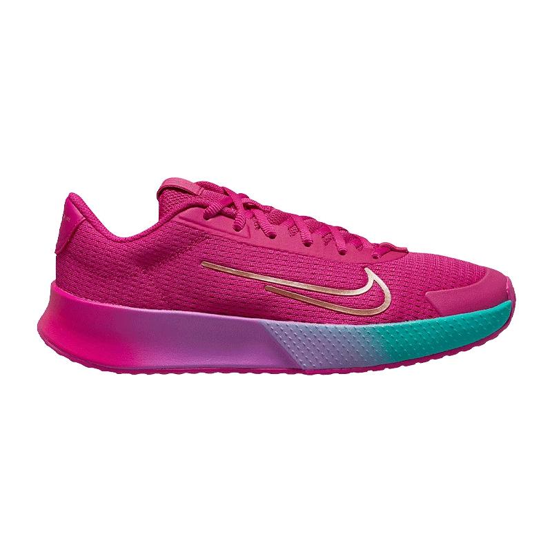 Кроссовки женские Nike Court Vapor Lite 2 Premium (Розовый/Мятный/Золотой)