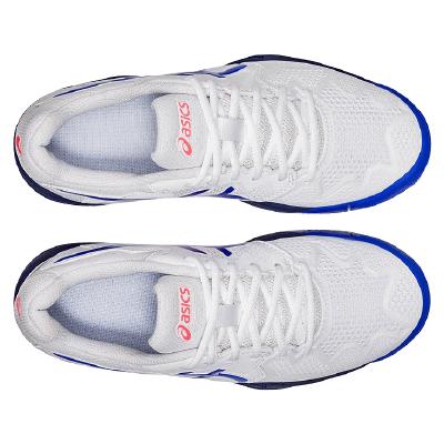 Детские теннисные кроссовки Asics Gel-Resolution 8 GS Clay White/Lazuri Blue