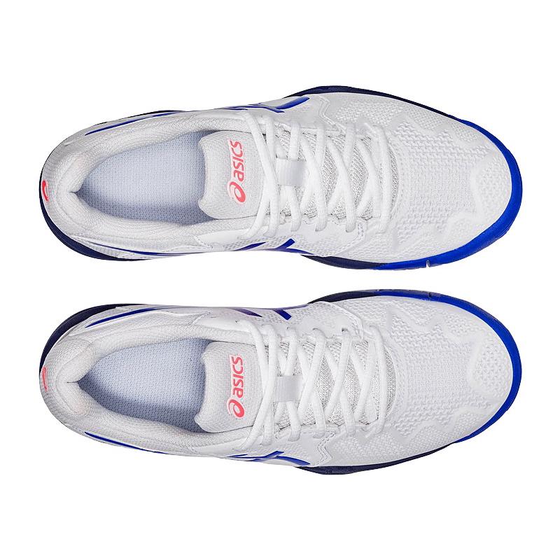 Детские теннисные кроссовки Asics Gel-Resolution 8 GS Clay White/Lazuri Blue