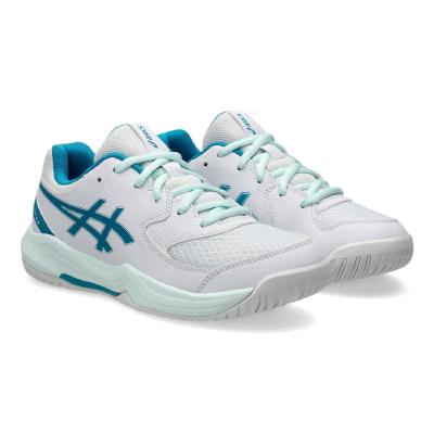 Кроссовки детские Asics Gel Dedicate 8 GS - White/Teal Blue