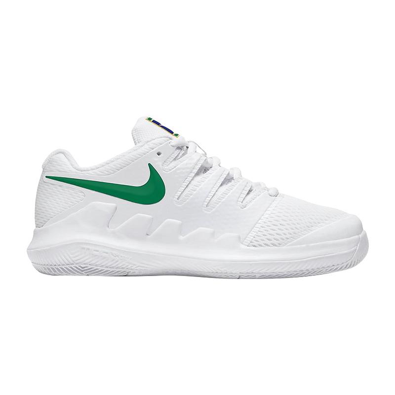Кроссовки детские Nike Court Jr. Vapor X (Белый/Зеленый)