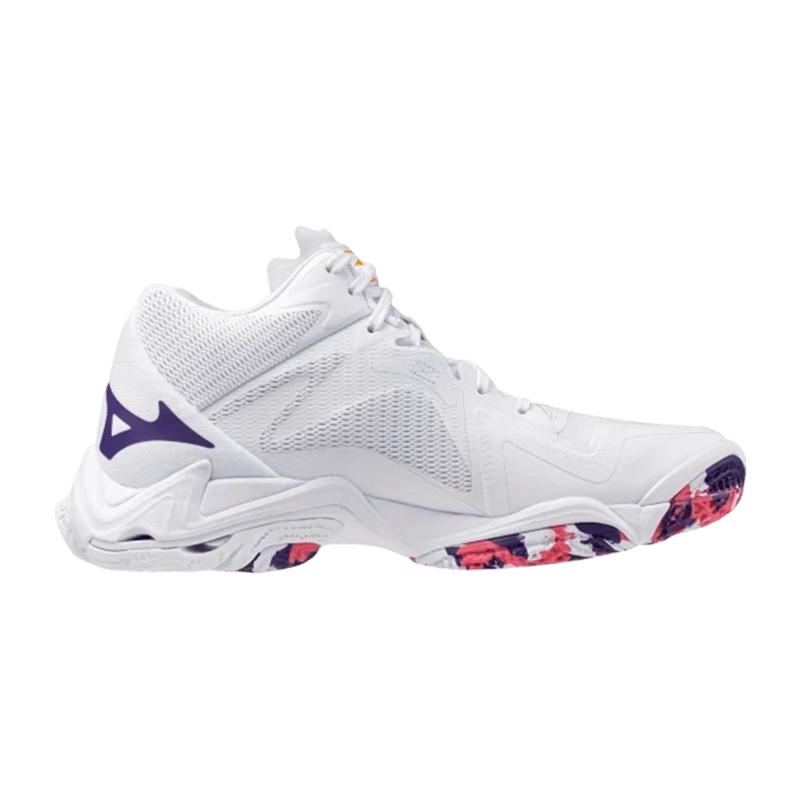 Кроссовки женские Mizuno Wave Lightning Z8 (White/VioletIndigo/CamelliaRos)