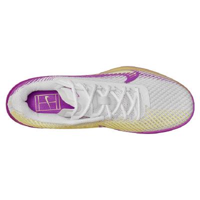 Кроссовки женские Nike Court Air Zoom Vapor 11 (Белый/Фиолетовый/Желтый)
