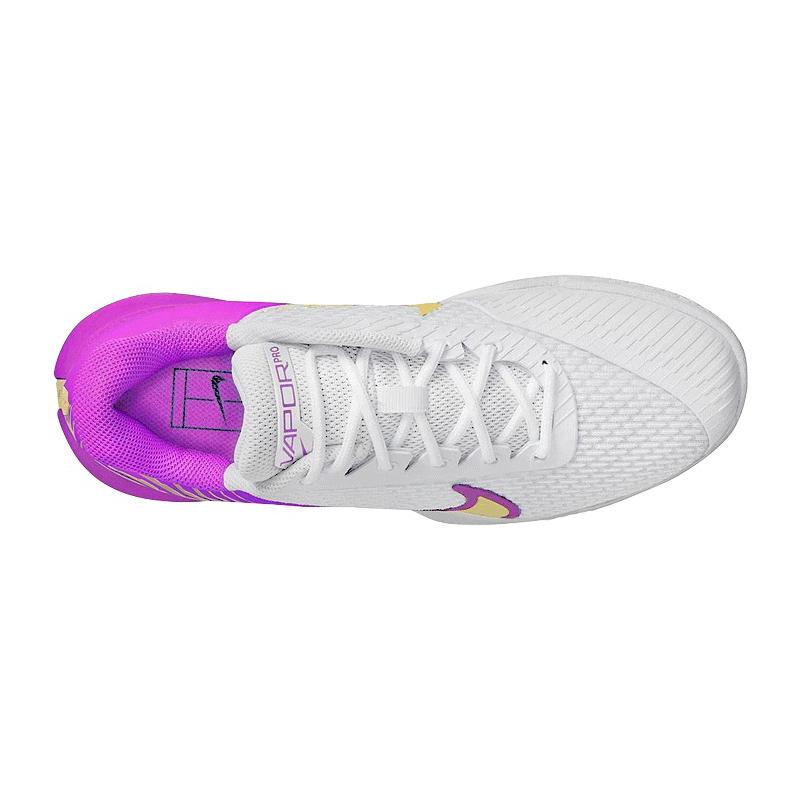 Кроссовки женские Nike Court Zoom Vapor Pro 2 (Белый/Фиолетовый/Желтый)