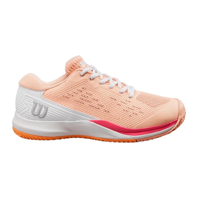 Кроссовки женские Wilson Rush Pro Ace W (Peach Parfait/White/Tangerine)