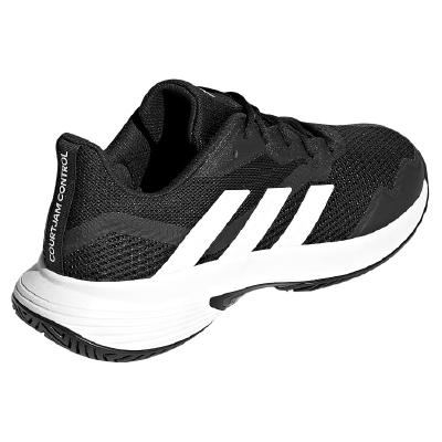 Кроссовки мужские Adidas Courtjam Control (Черный/Белый)