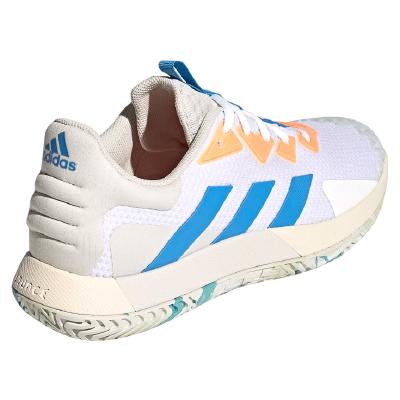 Кроссовки мужские Adidas Solematch Control (Белый/Голубой/Оранжевый)