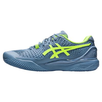 Кроссовки мужские Asics Gel-Resolution 9 (Steel blue/Hazard green)