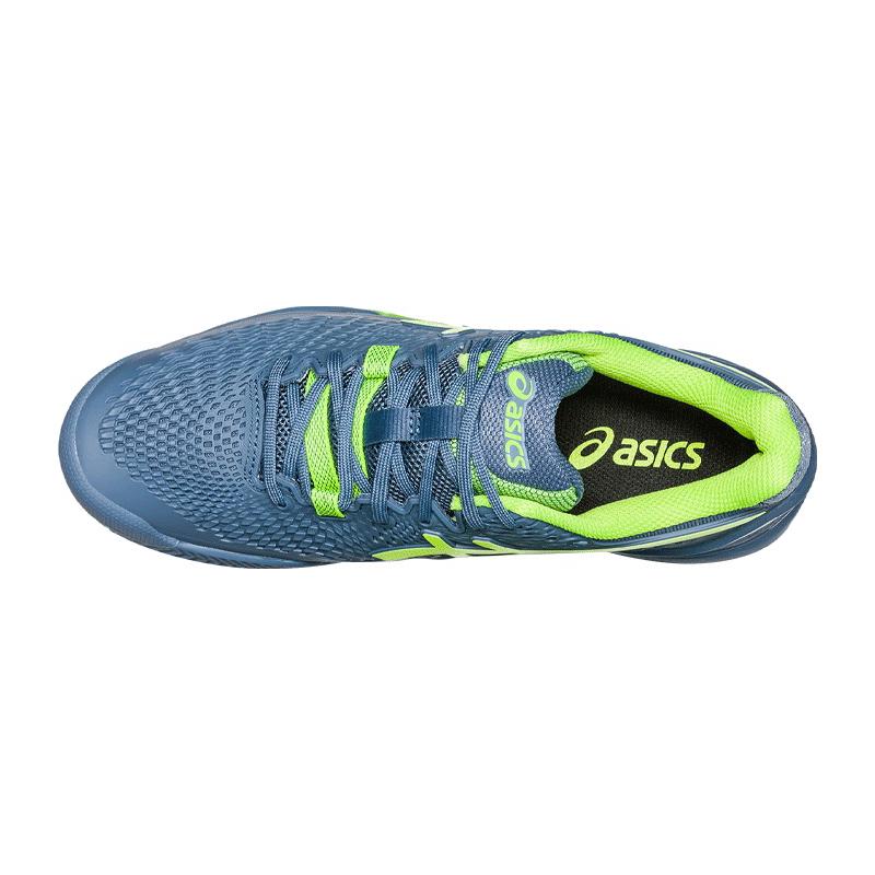 Кроссовки мужские Asics Gel-Resolution 9 (Steel blue/Hazard green)