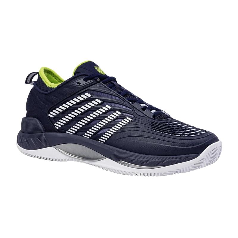 Кроссовки мужские K-Swiss Hypercourt Supreme 2 HB Clay (Peacoat/White/Lime Green)