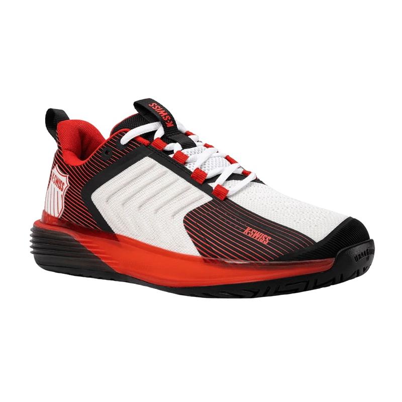 Кроссовки мужские K-Swiss Ultrashot 3 (Bright White/Stretch Limo/High Risk Red)