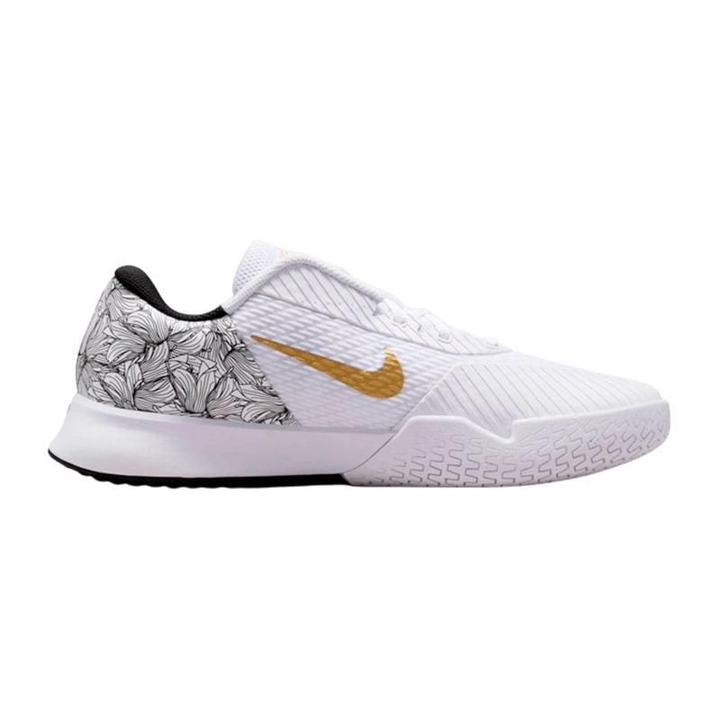 Кроссовки мужские Nike Court Air Zoom Vapor Pro 2 (White/Black/Metallic Gold)