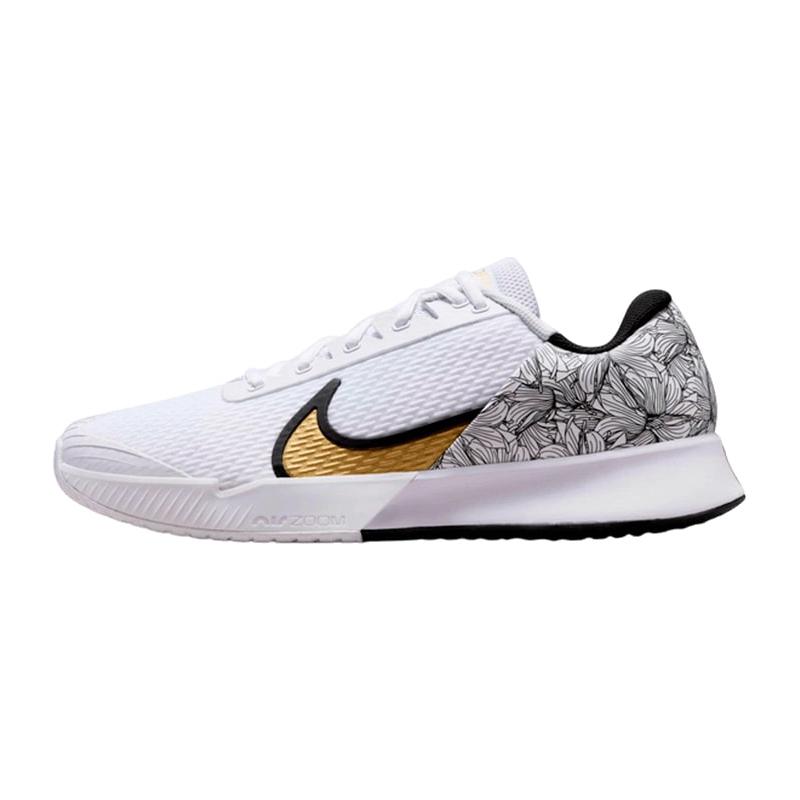 Кроссовки мужские Nike Court Air Zoom Vapor Pro 2 (White/Black/Metallic Gold)