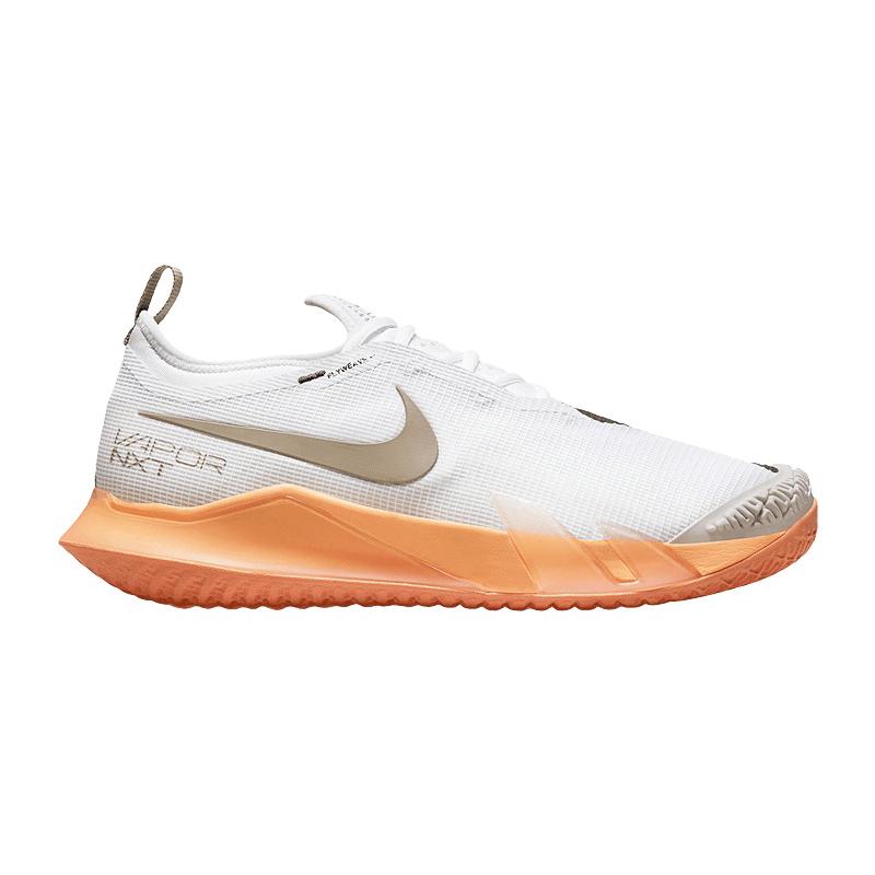 Кроссовки мужские Nike Court React Vapor NXT (Белый/Оранжевый)