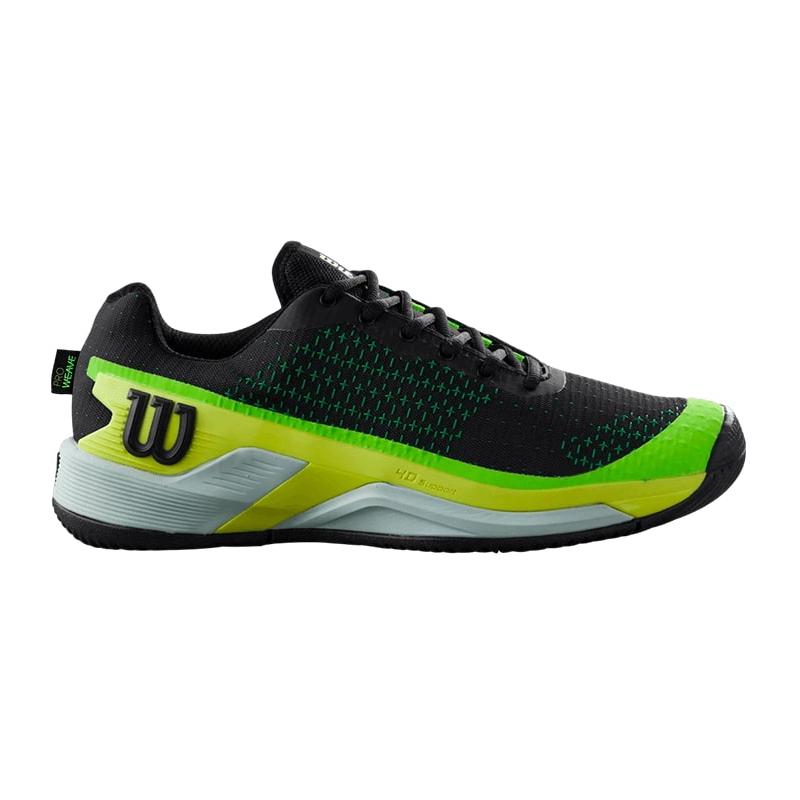 Кроссовки мужские Wilson Rush Pro Extra Duty M (Black/Safety Yellow/Green)