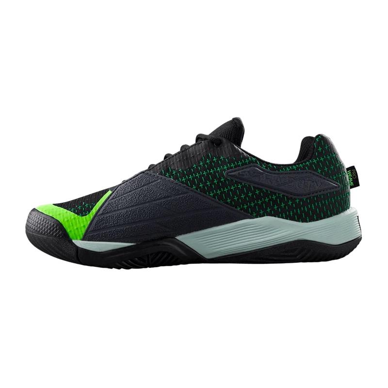 Кроссовки мужские Wilson Rush Pro Extra Duty M (Black/Safety Yellow/Green)