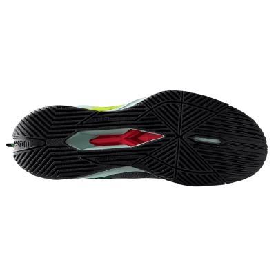 Кроссовки мужские Wilson Rush Pro Extra Duty M (Black/Safety Yellow/Green)