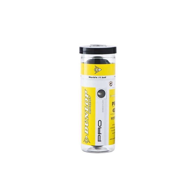 Мячи для сквоша Dunlop Pro 2 желтых точки 3 мяча