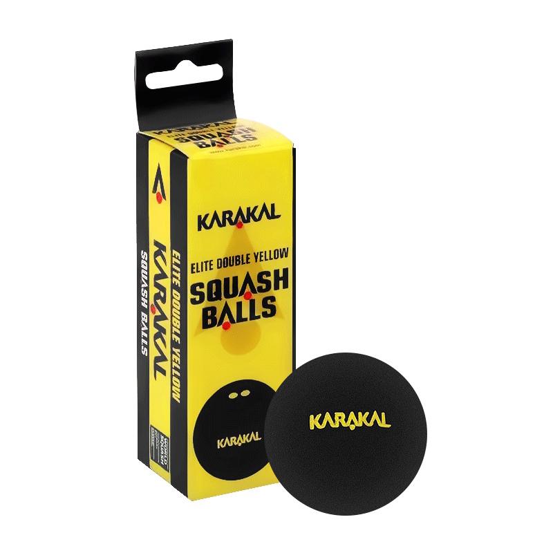 Мячи для сквоша Karakal 2x-Yellow Dot Squash Ball 12 (4x3)