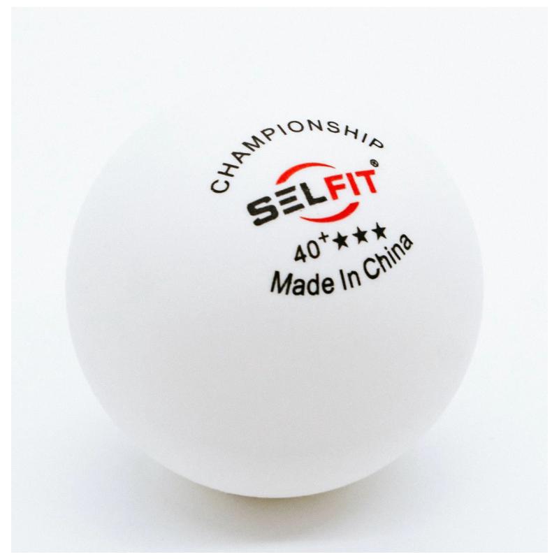Мячи для настольного тенниса SELFIT Championship 3* (три звезды), 40+ (50 шт.)