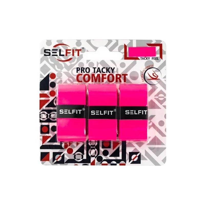 Намотка овергрип SELFIT Pro Tacky Comfort розовая 0,6 мм 3 шт