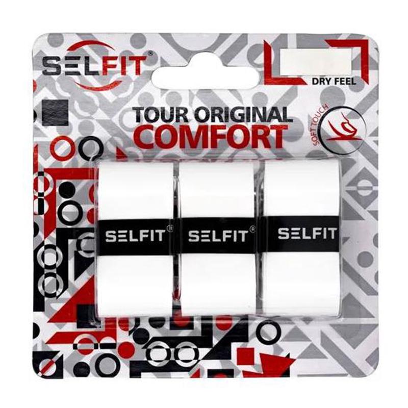 Намотка овергрип SELFIT Tour Original Comfort белая 0,55 мм 3 шт