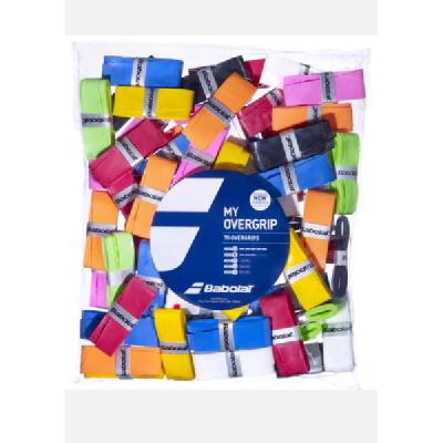 Намотка овергрип Babolat My Overgrip 70pcs Bocal Assorti в пакете