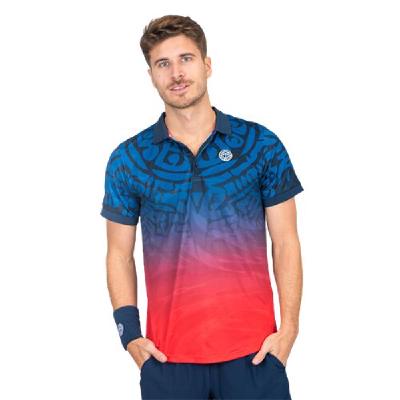 Поло мужское Bidi Badu Colortwist Blue/Red