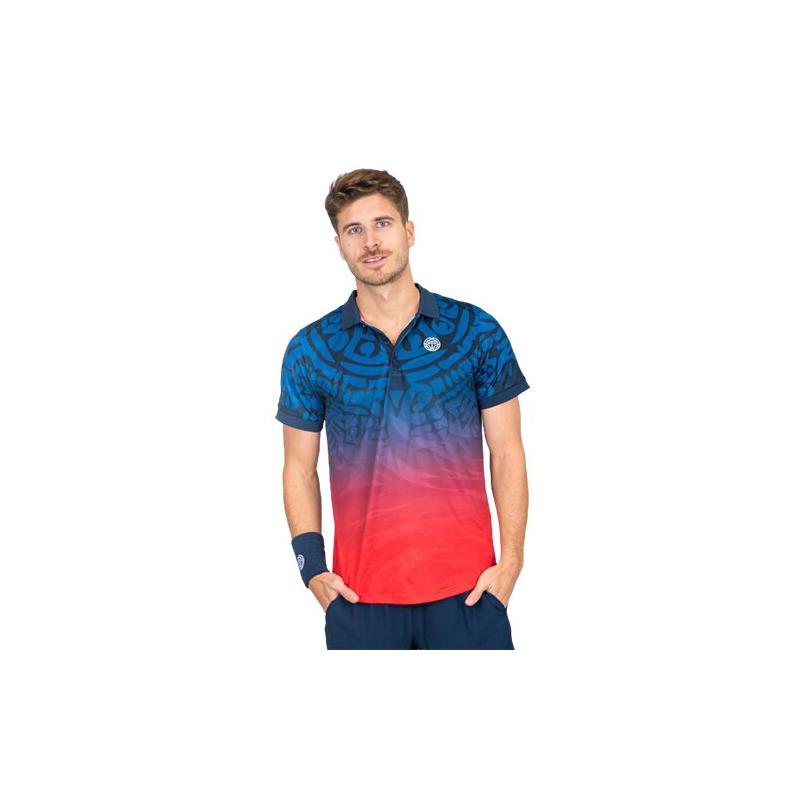 Поло мужское Bidi Badu Colortwist Blue/Red