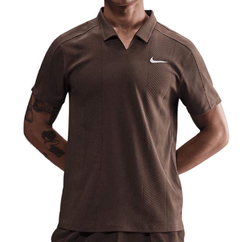 Поло мужское Nike Advantage Slam Polo - Baroque Brown