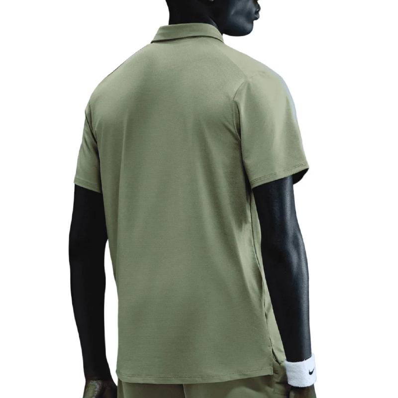 Поло мужское Nike Court Advantage Polo - Oil Green/White