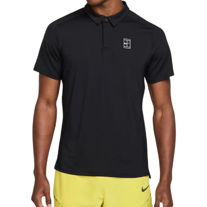 Поло мужское Nike Court Advantage Tennis Polo - Black/White
