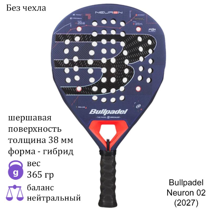 Ракетка для падела Bullpadel Neuron 02 (2027)