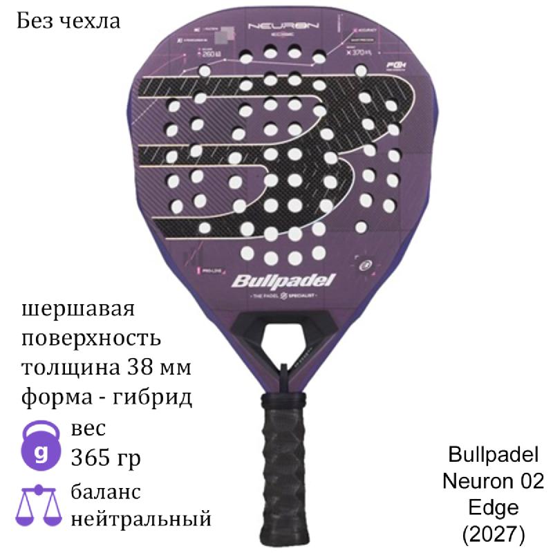 Ракетка для падела Bullpadel Neuron 02 Edge (2027)