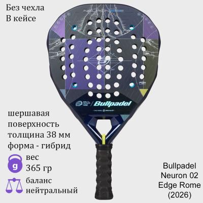 Ракетка для падела Bullpadel Neuron 02 Edge Rome (2026)