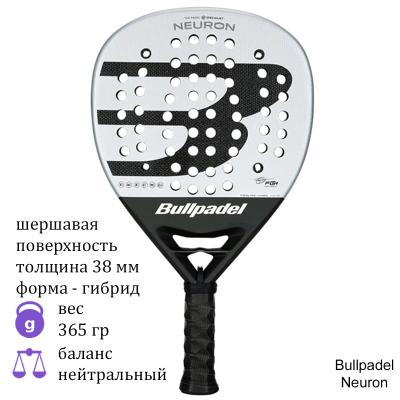 Ракетка для падел Bullpadel Neuron Black/White (2025)