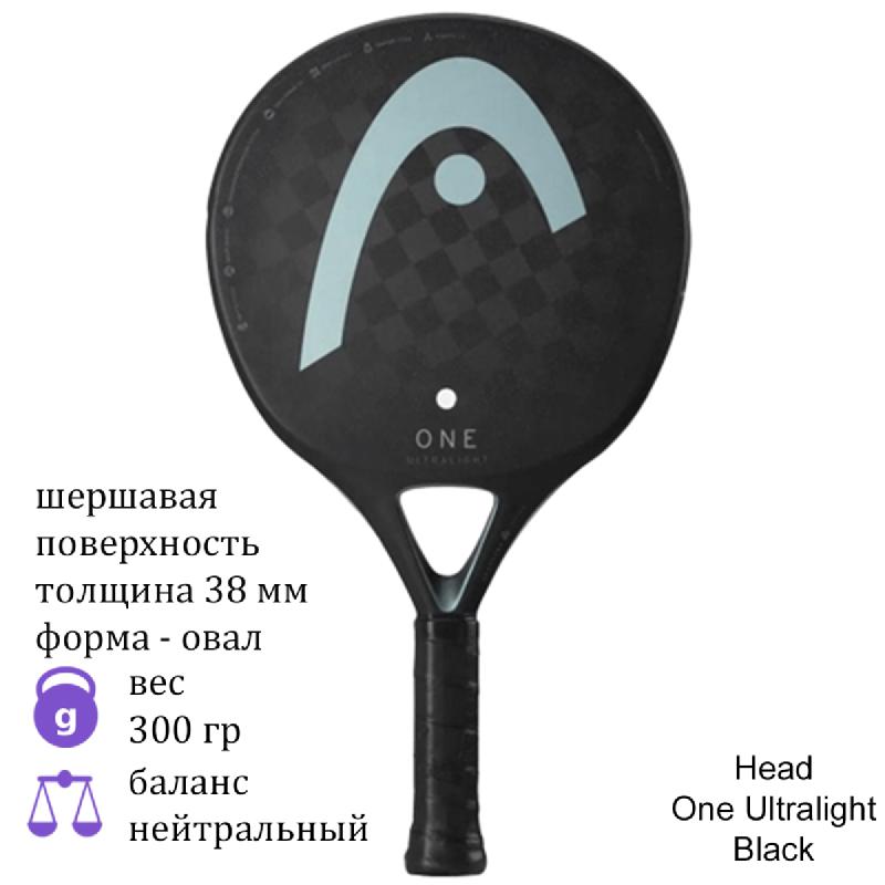 Ракетка для падел Head One Ultralight Black