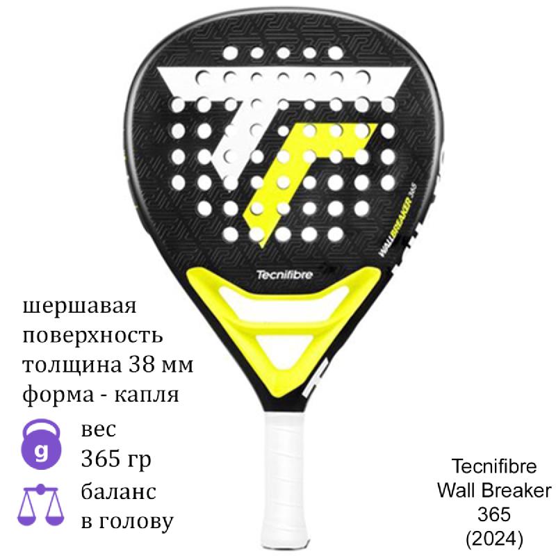 Ракетка для падел Tecnifibre Wall Breaker 365 (2024)