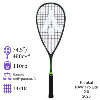 Ракетка для сквоша Karakal RAW Pro Lite 2.0 2023