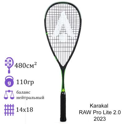Ракетка для сквоша Karakal RAW Pro Lite 2.0 2023