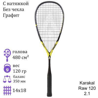 Ракетка для сквоша Karakal Raw 120 2.1