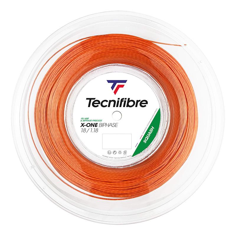 Струна для сквоша Tecnifibre X-One Biphase 1,18 Orange 200 метров