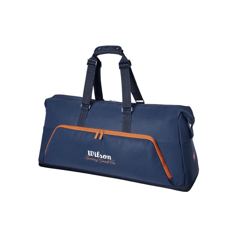 Сумка Wilson для тенниса Roland Garros Large Duffle 2026 (Синий/Коричневый)