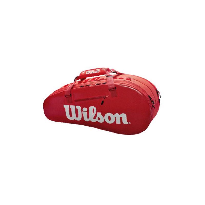 Теннисная сумка Wilson Super Tour 2 Comp Small Красная на 6 ракеток