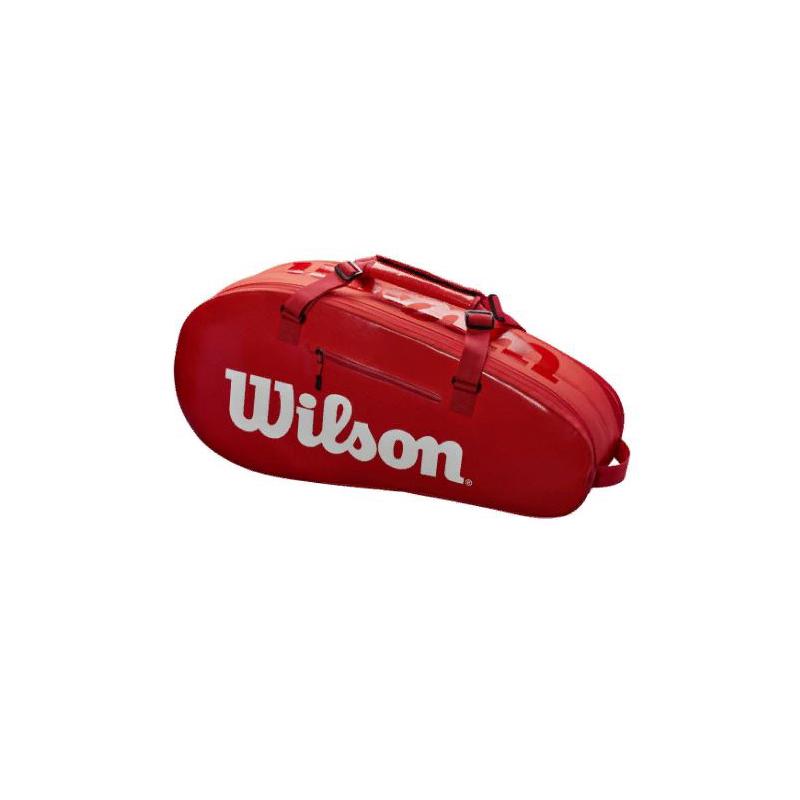 Теннисная сумка Wilson Super Tour 2 Comp Small Красная на 6 ракеток